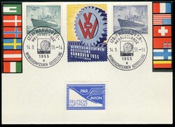 Werkzeugmaschinen-Ausstellung Hannover 1955, dekorative ...