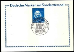 Philipp Reis hübsch auf Stpl.-Karte, mit seltenem SST 'Hof (Saale) ...