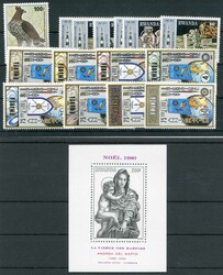 Lot vers. postfrischer Ausgaben aus 1980, dabei Mi.-Nr. 1026., ...