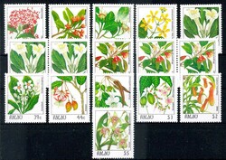 Blüten-Satz 1987, mit beiden Varianten der Mi.-Nr. 180/181D. im ZD, ...