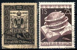 100 Jahre österreichische Briefmarke 1950 und Tag der Briefmarke ...