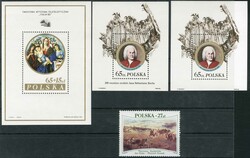 Gemälde-Marke, Briefmarkenausstellungs-Block I. 1985 sowie Johann ...