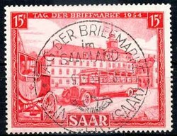 Tag der Briefmarke 1954, mit zentr. ESST, Kabinett. M€ 17,--
