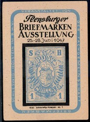 1947, Flensburger Briefmarkenausstellung (25. - 28. Juni), ...