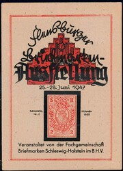 1947, Flensburger Briefmarkenausstellung (25. - 28. Juni), ...