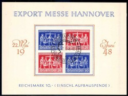 Hannover Messe-ZD 1948, hübsch mit entspr. ESST auf entspr. ...