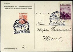 Volksspende für die Armee-Fliegerspende: Farbkarte vs. ...