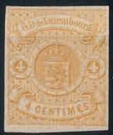 2 C. Staatswappen 1862, farbfrisch und allseits vollrandig, ...
