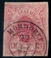 12 1/2 C. Staatswappen 1860, oben links minimal berührt, sonst voll- ...