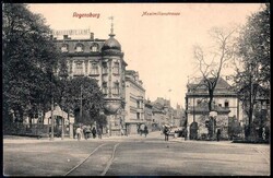 Regensburg: s/w.-AK mit Ansicht der Maximilianstraße, gelaufen 1917. ...