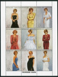 Prinzessin Diana I.-Kleinbogen 1997, tadellos postfrisch, Luxus. M€ ...