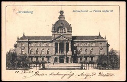 Straßburg: s/w.-AK mit Ansicht des Kaiserpalastes, gelaufen als ...