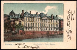 Straßburg: Farb-AK mit Ansicht des Alten Schlosses, gelaufen als ...