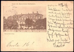 Straßburg: s/w.-AK mit Ansicht vom Palais des Kaiserlichen ...