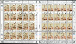 Europa postalische Einrichtungen 1990, in 20er-Originalbögen sauber ...