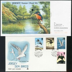 Vögel-Block 2001, sauber auf Brief vom 18.9.2001 nach Braunschweig, ...