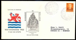 Hilfe für die Überschwemmungsopfer Februar 1953, auf Schmuck-FDC in ...