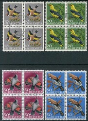 Pro Juventute 1969, in Viererblöcken, ideal zentr. gest., Luxus. ...