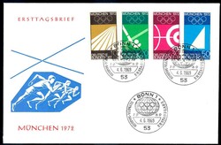 Olympische Sommerspiele 1969, der Satz sauber mit drei ESST's auf ...