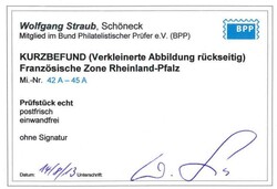 Rotkreuz-Satz 1949, drei Werte mit linkem Seitenrand, tadellos ...