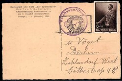 Berlin, seltene Ansicht der Gaststätte 'Zur Sportklause am ...