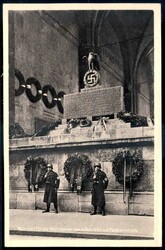 Feldherrnhalle 1923, Gedenkkarte für die Gefallenen des Aufstandes, ...