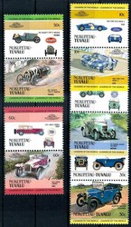 Autos I. 1984, die fünf Paare tadellos postfrisch, Pracht. M€ 7,--