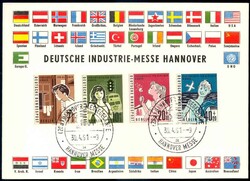 Internationale Frankfurter Messe 1961, Erinnerungskarte mit Berlin-Nr ...