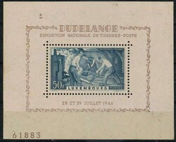 nationale Briefmarkenausstellung-Block 1946, tadellos postfrisch, ...