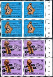 Europa-Union: europ. Jahr der Musik 1985, im Viererblock mit rechtem ...