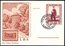 Tag der Briefmarke 1955, blanko auf Postkarte mit entspr. ESST, ...