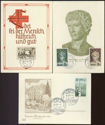 Tag der Briefmarke, Rotes Kreuz und Olympische Sommerspiele 1956, je ...