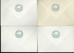 Partie von sechs Blanko-Schmuck-FDC's, dabei die Mi.-Nrn. 974/976., ...