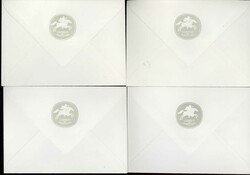 Partie von fünf Blanko-Schmuck-FDC's 1967, dabei die Mi.-Nrn. ...