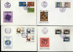 Partie von sechs Blanko-Schmuck-FDC's, alle Ausgaben aus 1968 sowie ...