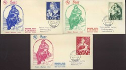 Marianisches Jahr 1954, die herrl. Marken sauber auf drei ...