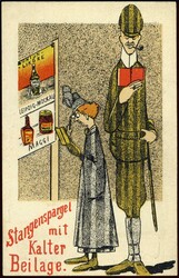 Jubiläums-Kochkunst-Ausstellung Berlin 1909: humoristische Farbkarte ...