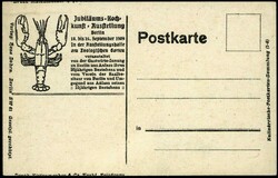 Jubiläums-Kochkunst-Ausstellung Berlin 1909: humoristische Farbkarte ...