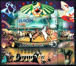 Europa Zirkus-Block 2002, tadellos postfrisch, Luxus. M€ 45,--