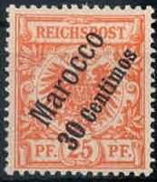 30 C. auf 25 Pf. Krone/Adler in a.-Farbe, sauber ungebraucht, Pracht. ...