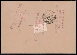 15 Pf. Schwarzaufdruck im waager. Paar, dazu zweimal 20 Pf. (etwas ...