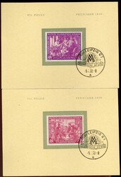 Leipziger Frühjahrsmesse 1950, jew. auf entspr. Sonderkarte mit ...