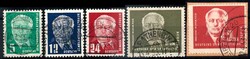 Freimarken Pieck 1952/1953, dabei Nr. 326. auf Briefstück, alle ...