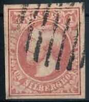 1 Sgr. Wilhelm III. 1855, in e.-Farbe, farbfrisch und sauber gest., ...