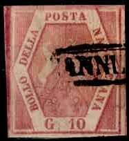 10 Gr. Freimarke 1858, farbfrisch, allseits voll- bis breitrandig und ...