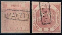 1 Gr. und 2 Gr. Freimarken 1858, jew. voll- bis breitrandig, sauber ...