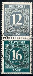 12 Pf. + 16 Pf. Ziffer 1946, sauber gest., Pracht. M€ 12,--