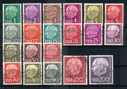 Heuss I.-Satz 1957, sauber gest., Pracht. M€ 75,--