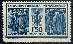 Internationale Kolonialausstellung Paris 1931, tadellos postfrisch, ...