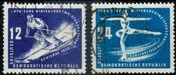 1. Wintersportmeisterschaften-Satz 1950, sauber gest., Kabinett. M€ ...